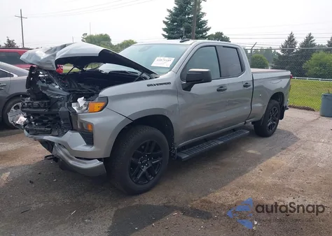 2023 Chevrolet Silverado 4Wd Double Cab Standard Bed Custom from USA, damaged, VIN 1GCRDBEK9PZ251817